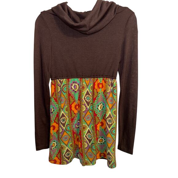 Judith March - Anthropologie Chocolate Cowl Neck Sweater Dress‎ Size Small NEW - Picture 2 of 5